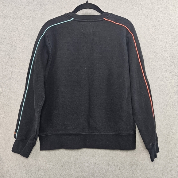 JORDAN Air Future Crewneck‎ Sweatshirt Boys Girls Size L Black and Neon - Picture 3 of 5